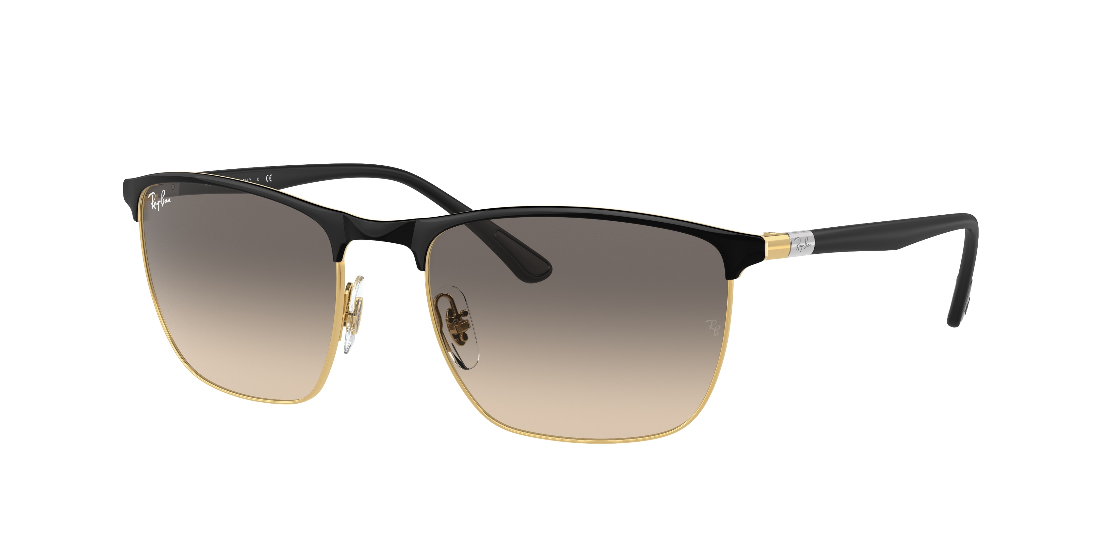Ray - Ban Unisex RB3686 187/32 Aurinkolasit TeräS Musta Harmaa Kyykky Normaali Varjostettu-image